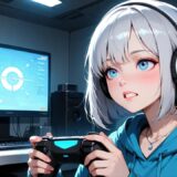 【AIイラスト無料】「ゲーマー女子（12パターン）」：商用利用可