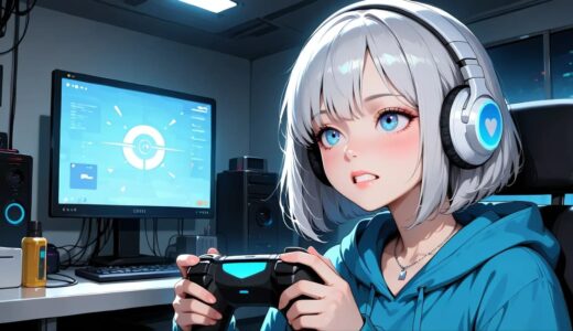 【AIイラスト無料】「ゲーマー女子（12パターン）」：商用利用可